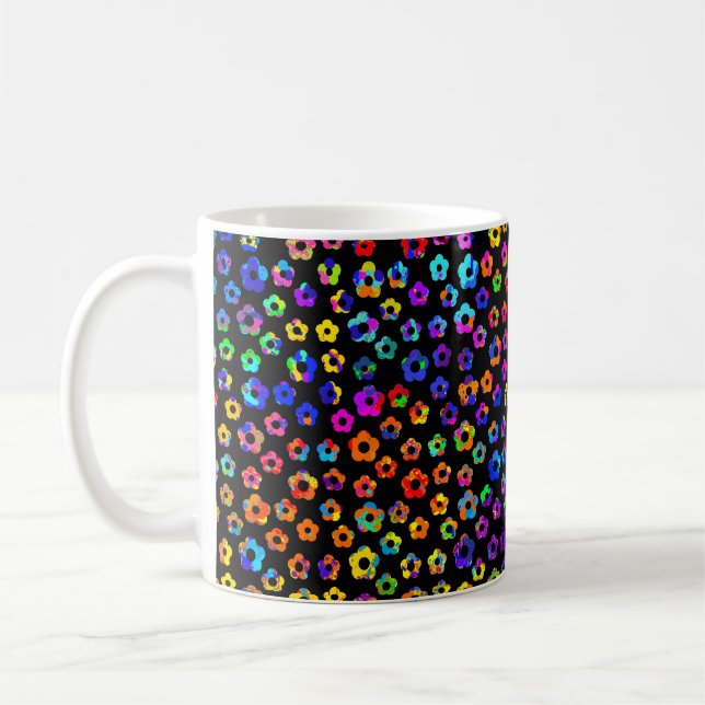 Paint Spritzer Blume Kaffeetasse (Links)