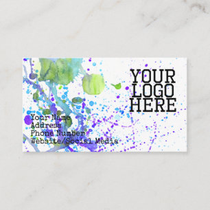 Paint Spritzer Business Card Visitenkarte