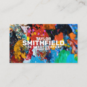 Paint Spritzer Business Card Visitenkarte