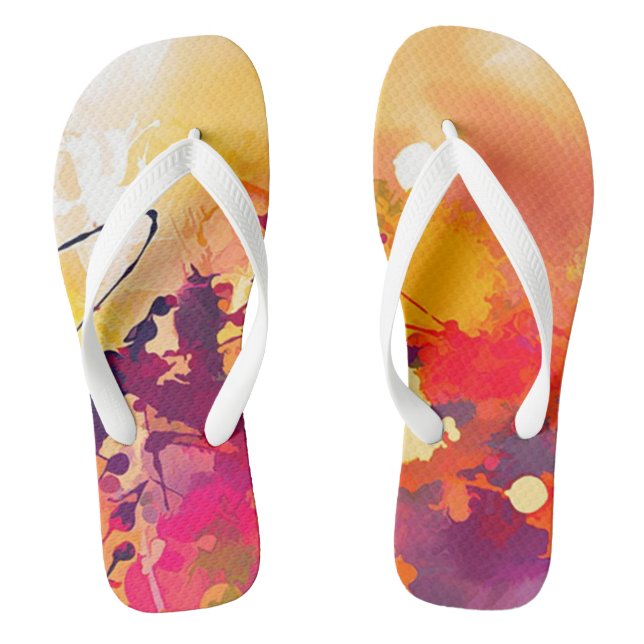 Paint Spritzer Flip Flops (Fußbett)