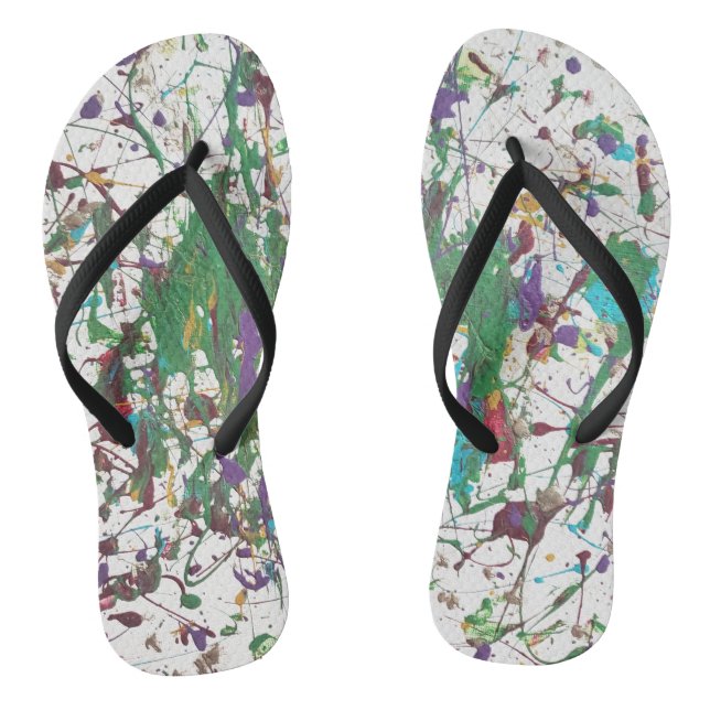 Paint Spritzer Fun in der Sonne Flip Flops (Fußbett)