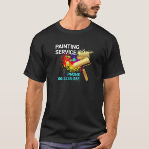 Paint Spritzer Gold Pinselstrich T-Shirt