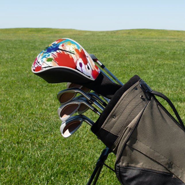 Paint Spritzer Golf Head Cover: Helles Golf Head Headcover (In SItu)