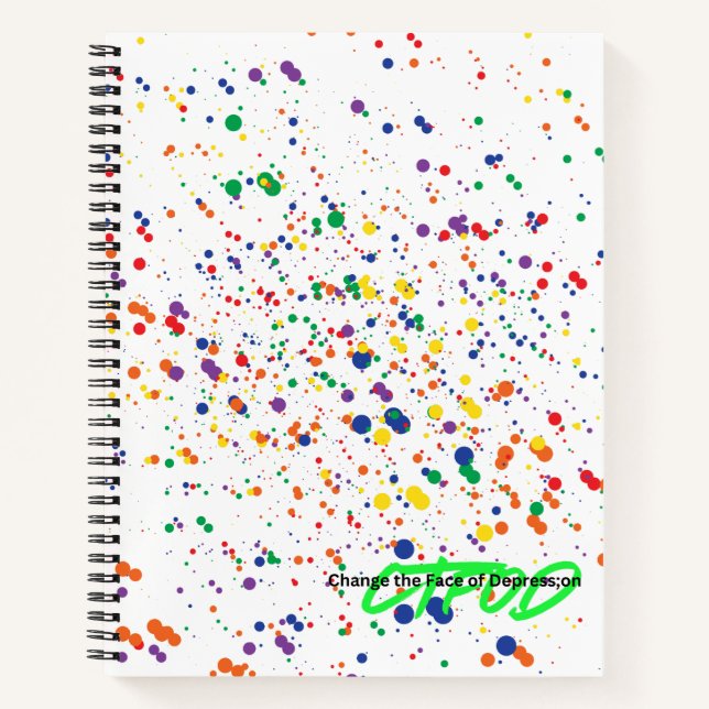 Paint Spritzer Journal - Rainbow Edition | CTFOD Notizbuch (Vorderseite)