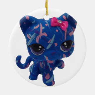Paint Spritzer Kitty Ornament