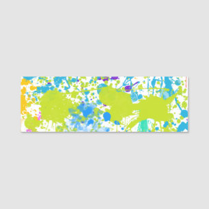Paint Spritzer Namensschild