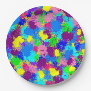 Paint Spritzer Pappteller