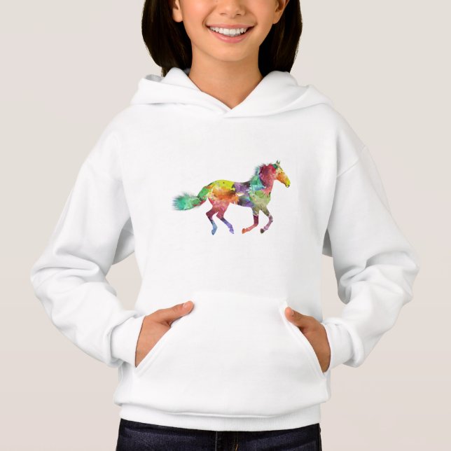 Paint Spritzer Pferd Hoodie (Vorderseite)