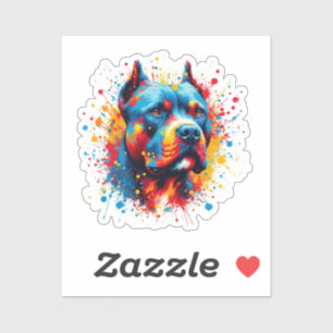 Paint Spritzer Pitbull Aufkleber