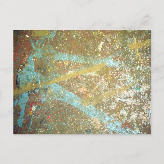 Paint Spritzer Postcard Postkarte (Vorderseite)