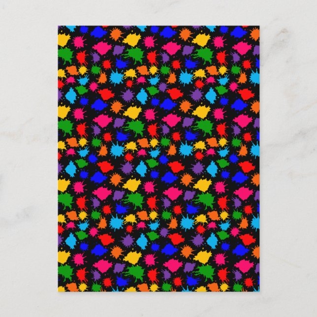 Paint Spritzer Postkarte (Vorderseite)