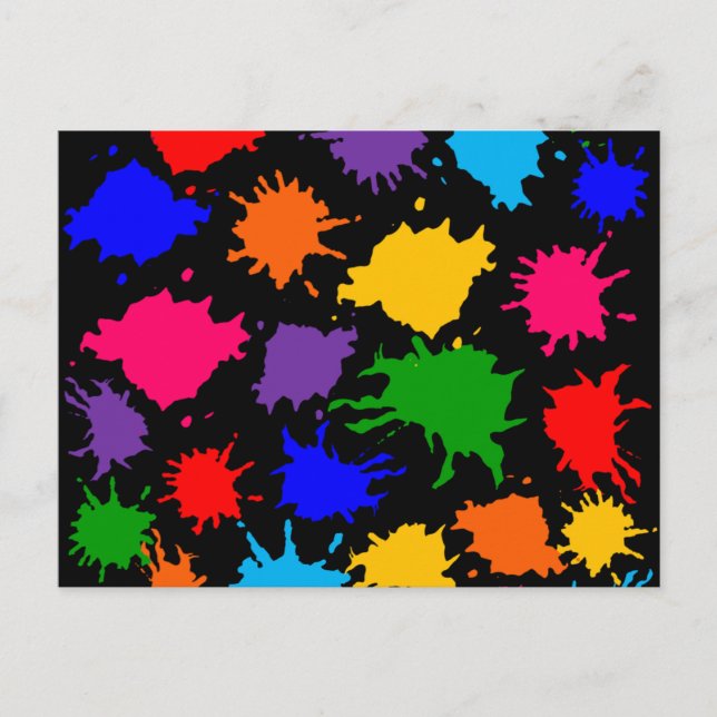 Paint Spritzer Postkarte (Vorderseite)