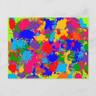 Paint Spritzer Postkarte