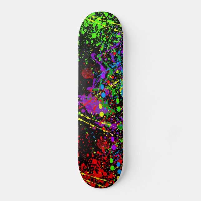 Paint-Spritzer Skateboard (Vorderseite)