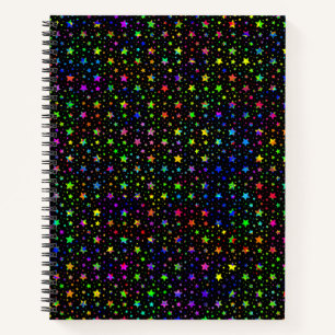 Paint Spritzer Stars Notizbuch