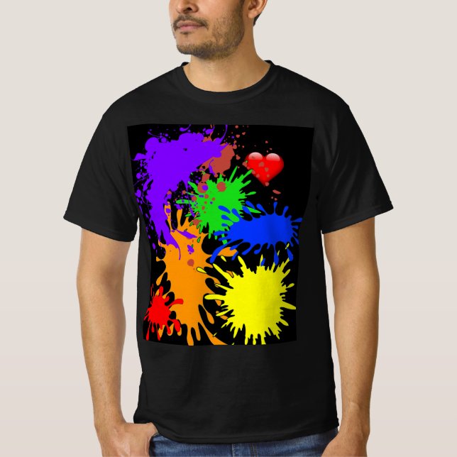Paint-Spritzer T-Shirt (Vorderseite)