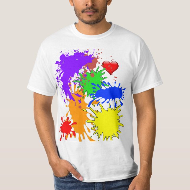 Paint-Spritzer T-Shirt (Vorderseite)