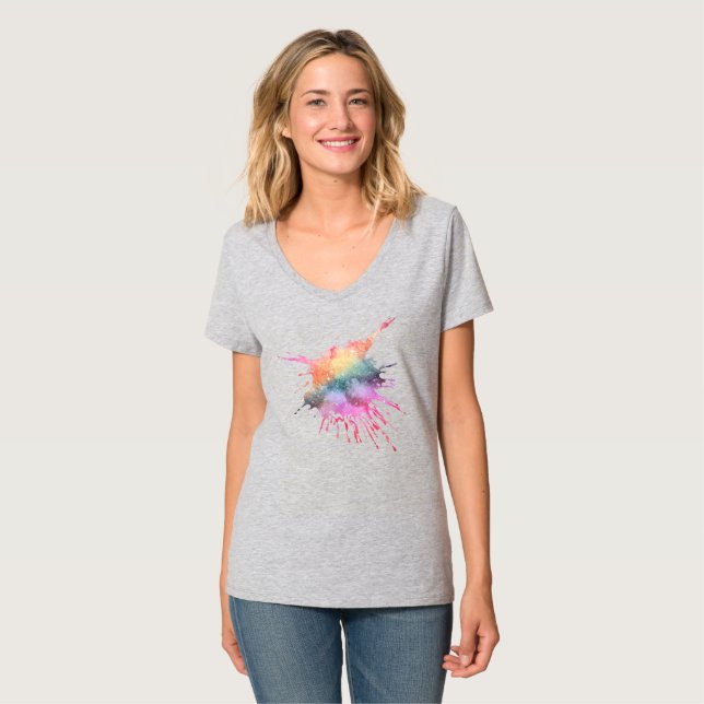 Paint Spritzer T-Shirt (Vorderseite Vollansicht)