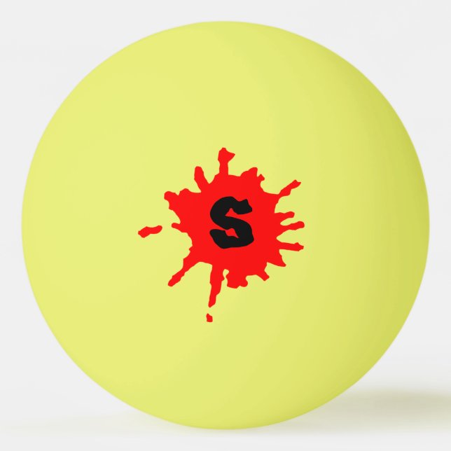 Paint Spritzer Tischtennisball (Vorderseite)