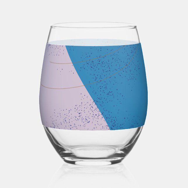 Paint Spritzer Weinglas Ohne Stiel (Vorderseite)