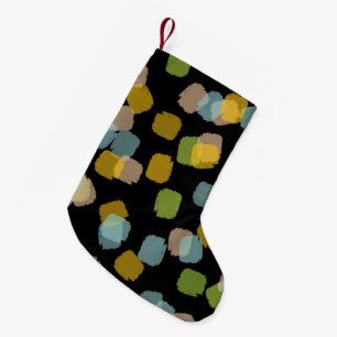 Paint Squares Black Kleiner Weihnachtsstrumpf