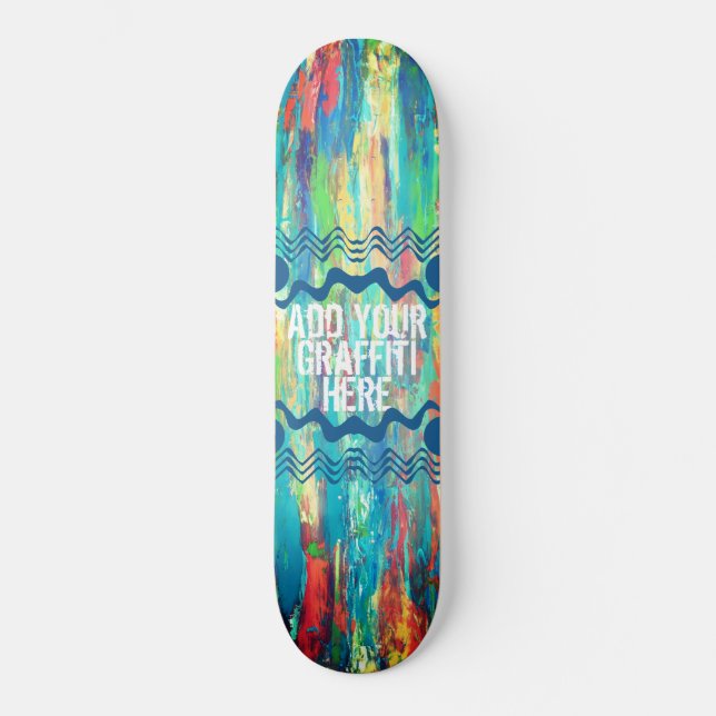 Paint Streak Skateboard Deck (Vorderseite)