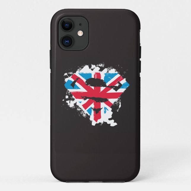 Paint Strokes British S-Shield Case-Mate iPhone Hülle (Rückseite)