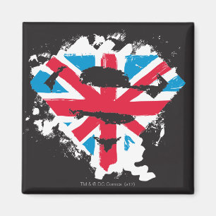 Paint Strokes British S-Shield Magnet