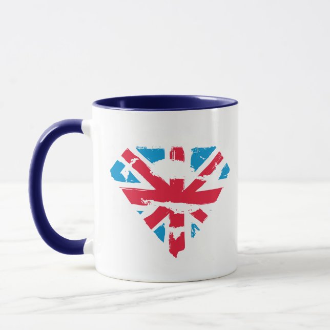 Paint Strokes British S-Shield Tasse (Links)
