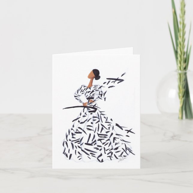 Paint Strokes Dankeskarte (Vorderseite)