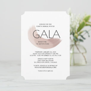 Paint Swash Modern Gala Einladung