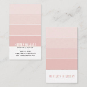 PAINT SWATCH CHIP Modernes Interieur ombre dusus p Visitenkarte