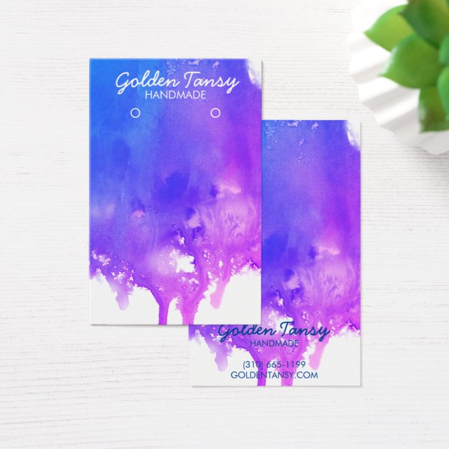 Paint Tropfen Earring Necklace Juwelier Display Ca (Schreibtisch)