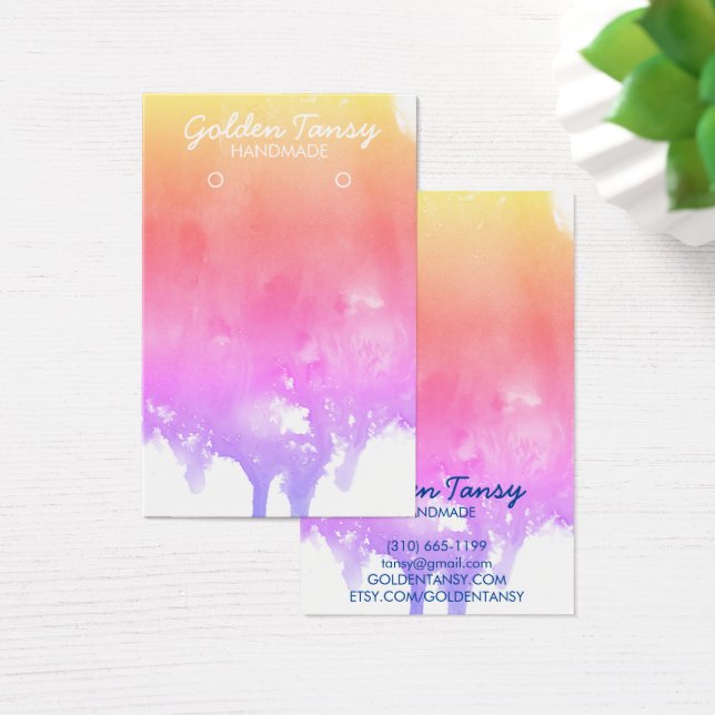 Paint Tropfen Earring Necklace Juwelier Display Ca (Schreibtisch)