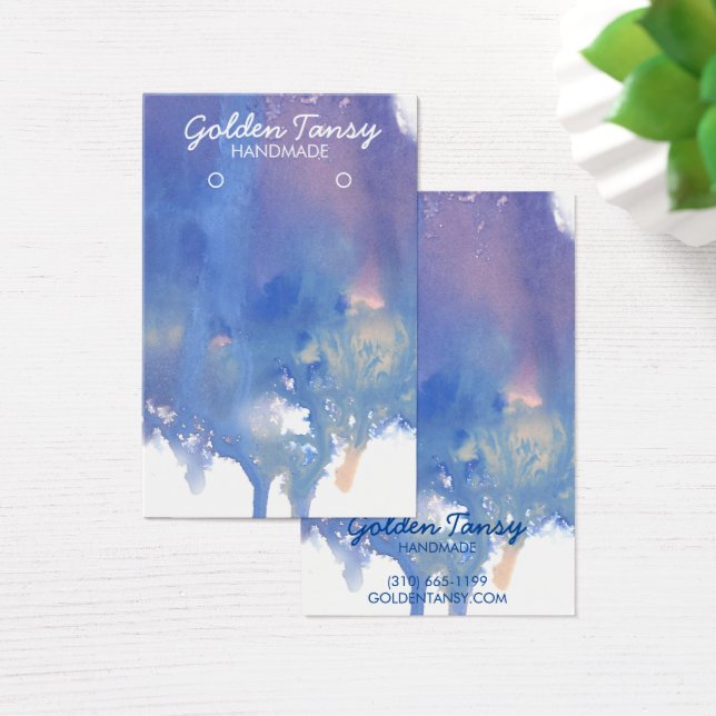 Paint Tropfen Earring Necklace Juwelier Display Ca (Schreibtisch)