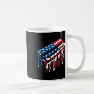 Paint Tropfen Harmonica American USA Flag 4. Juli Kaffeetasse