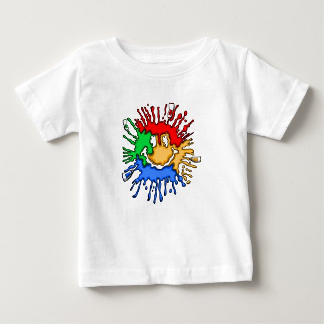 Paint Tube Smile Baby T-shirt (Vorderseite)