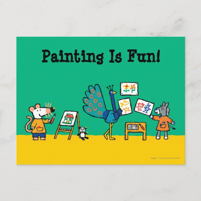 Paint with Maisy! Postkarte (Vorderseite)