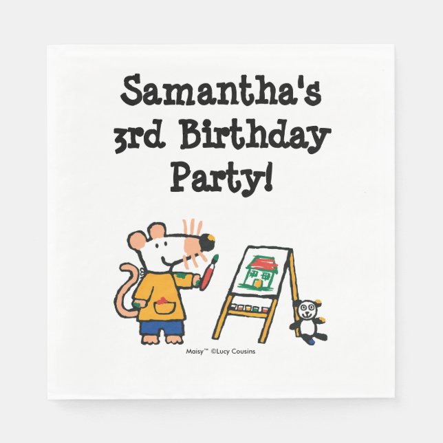 Paint with Maisy! Serviette (Vorderseite)