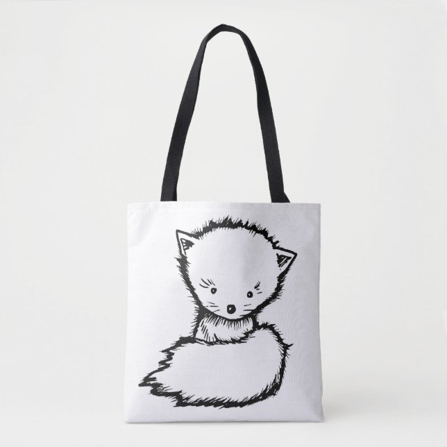 Paint your own Bag Niedlich Baby Fox (Vorderseite)