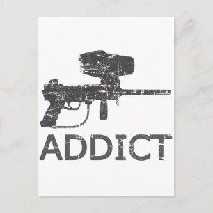 Paintball Addict Postkarte