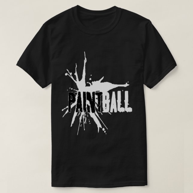 Paintball BlackWhite T-Shirt (Design vorne)