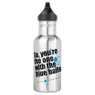 Paintball-Blau-Bälle Trinkflasche