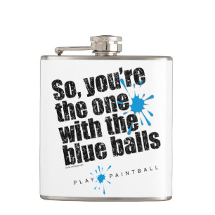 Paintball Blue Balls Flachmann
