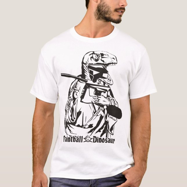 Paintball-Dinosaurier-T - Shirt (Vorderseite)
