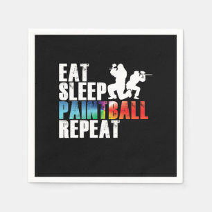 Paintball Farbpalette Paintball Player Geschenk Serviette