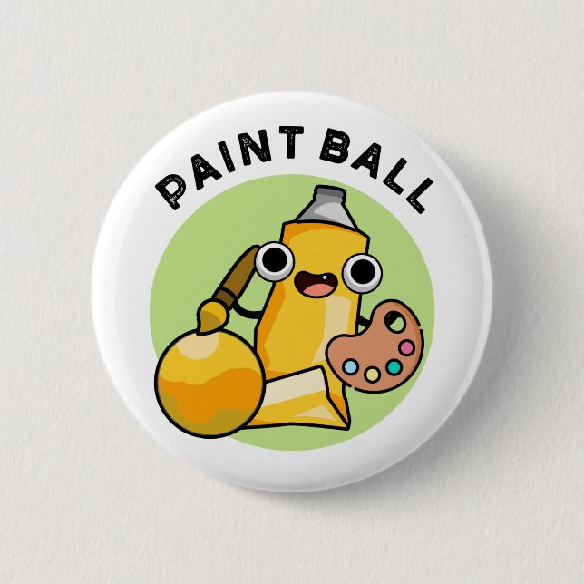 Paintball Funny Paint Pub Button (Vorderseite)