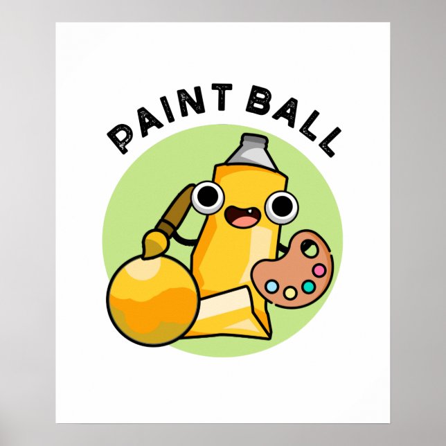 Paintball Funny Paint Pub Poster (Vorne)