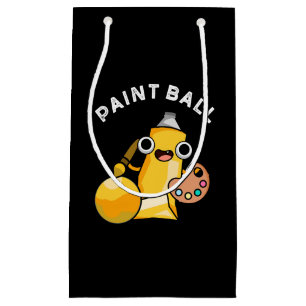 Paintball Funny Paint Pun Dark BG Kleine Geschenktüte