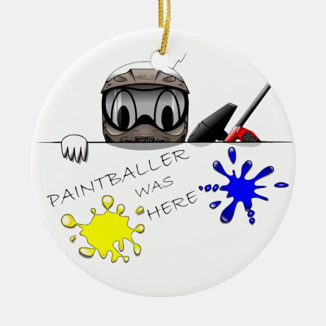 Paintball-Gang Keramik Ornament (Vorne)